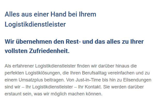Eilsendungen für  Hettlingen
