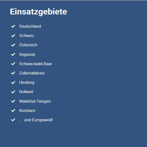Einsatzgebiete für  Hettlingen