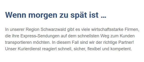 Express Sendungen in  Hettlingen