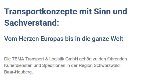 Transportkonzepte aus  Hettlingen